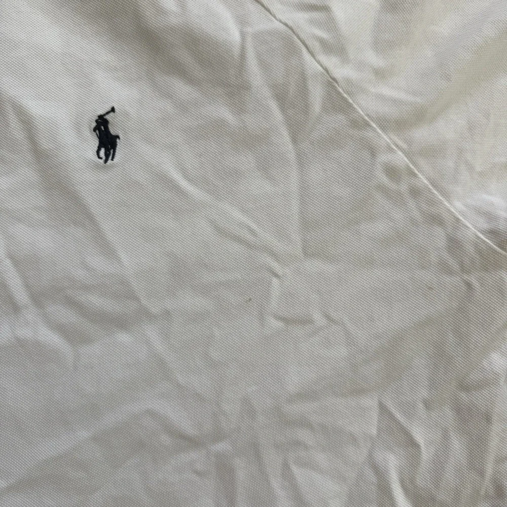Vintage Polo Golf Ralph Lauren 100% Cotton Polo Shirt Large White